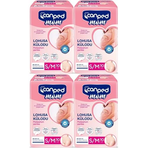 Canped Mom Lohusa Külodu - Külot Bez S - Small - Küçük / M - Medium - Orta 40 Adet (4PK*10)