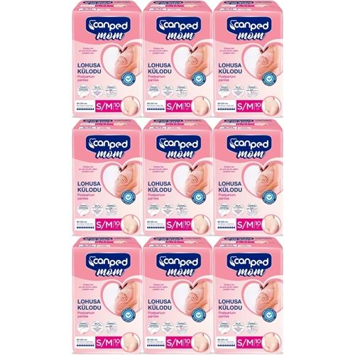 Canped Mom Lohusa Külodu - Külot Bez S - Small - Küçük / M - Medium - Orta 90 Adet (9PK*10)