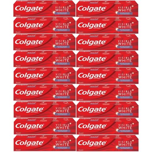 Colgate Diş Macunu 75ML Visible White/Görünür Beyazlık (18 Li Set)