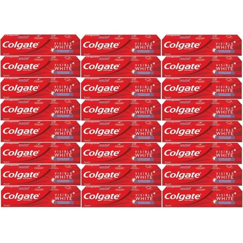 Colgate Diş Macunu 75ML Visible White/Görünür Beyazlık (24 Lü Set)