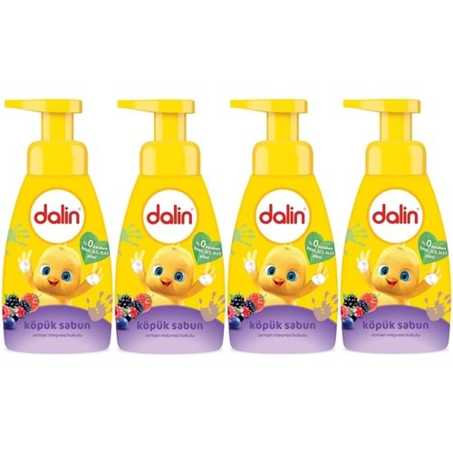 Dalin Köpük Sabun 200ML Orman Meyveli Çoçuklarınız için (4 Lü Set)