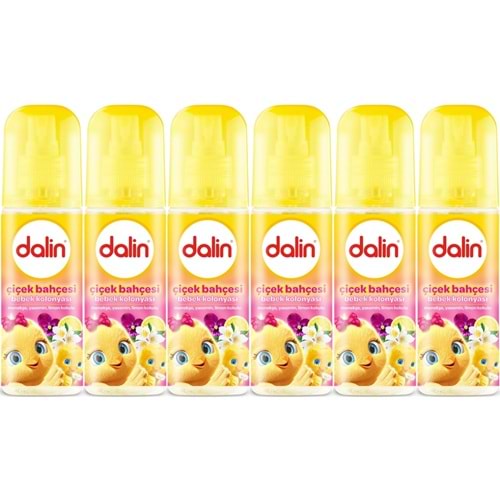 Dalin Bebek Kolonyası 150ML Çiçek Bahçesi (Menekşe-Yasemin-Limon Kokulu) (6 Lı Set)