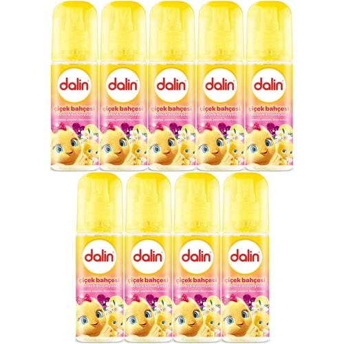 Dalin Bebek Kolonyası 150ML Çiçek Bahçesi (Menekşe-Yasemin-Limon Kokulu) (9 Lu Set)