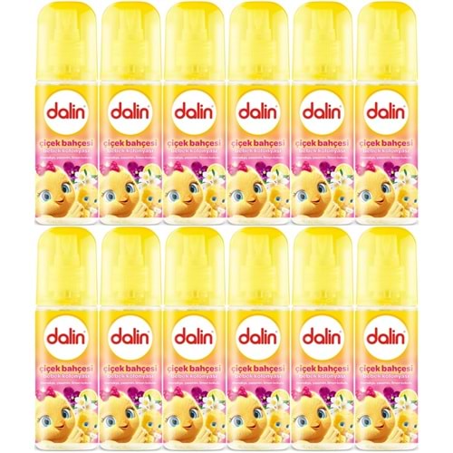 Dalin Bebek Kolonyası 150ML Çiçek Bahçesi (Menekşe-Yasemin-Limon Kokulu) (12 Li Set)