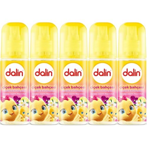 Dalin Bebek Kolonyası 150ML Çiçek Bahçesi (Menekşe-Yasemin-Limon Kokulu) (5 Li Set)
