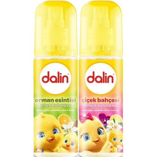 Dalin Bebek Kolonyası 150ML (Orman Esintisi-Çiçek Bahçesi) Karma 2 Li Set