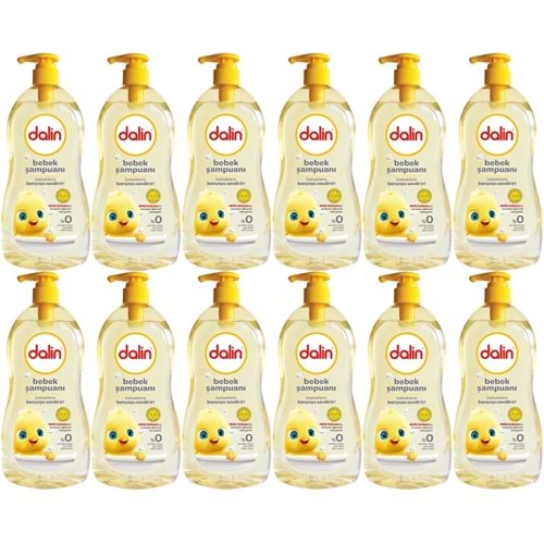 Dalin Bebek Şampuanı 500ML Klasik Pompalı (12 Li Set)