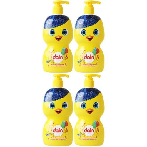 Dalin Bebek Şampuanı 500ML (Eğlen Öğren Serisi) Pompalı (4 Lü Set)
