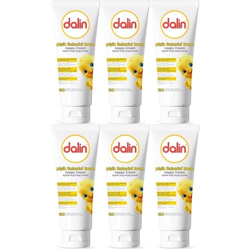 Dalin Pişik öneliyici Krem/Pişik Kremi 100ML (Bebekler İçin) (6 Lı Set)