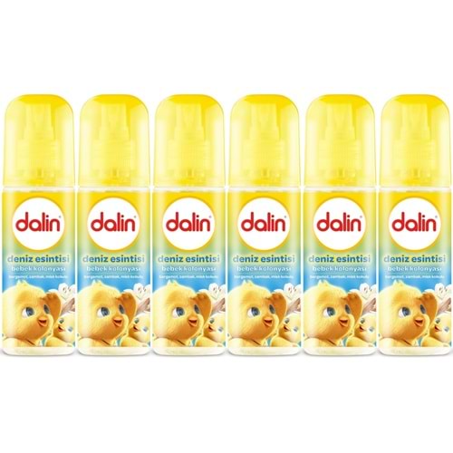 Dalin Bebek Kolonyası 150ML Deniz Esintisi (Bergomat-Zambak-Misk Kokulu) (6 Lı Set)