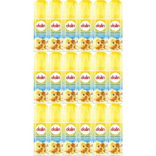 Dalin Bebek Kolonyası 150ML Deniz Esintisi (Bergomat-Zambak-Misk Kokulu) (18 Li Set)