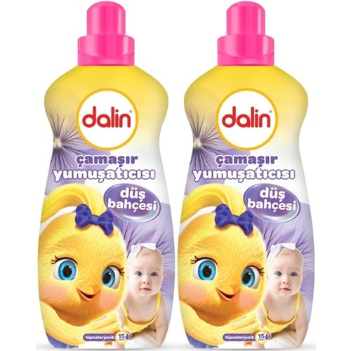 Dalin Çamaşır Yumuşatıcı Konsantre 1500ML Düş Bahçesi (2 Li Set) (Bebeklere Özel)