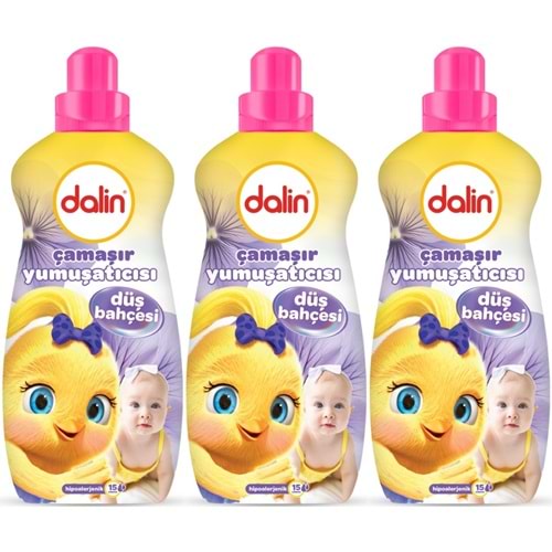 Dalin Çamaşır Yumuşatıcı Konsantre 1500ML Düş Bahçesi (3 Lü Set) (Bebeklere Özel)