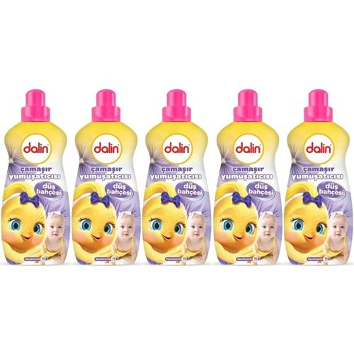 Dalin Çamaşır Yumuşatıcı Konsantre 1500ML Düş Bahçesi (5 Li Set) (Bebeklere Özel)