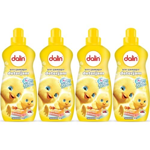 Dalin Çamaşır Deterjanı 1.5LT Bıcı Bıcı Kokulu (Hassas ve Hipoalerjenik Formül) (4 Lü Set)