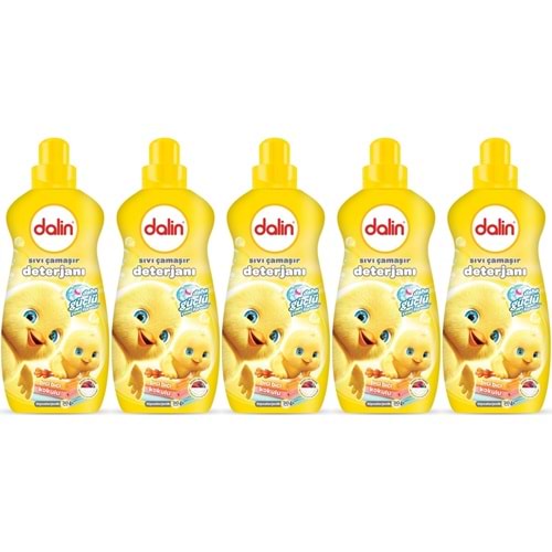 Dalin Çamaşır Deterjanı 1.5LT Bıcı Bıcı Kokulu (Hassas ve Hipoalerjenik Formül) (5 Li Set)