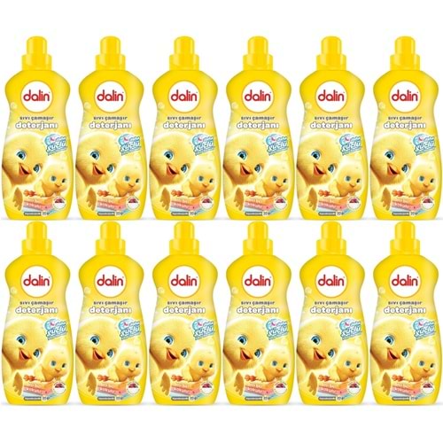 Dalin Çamaşır Deterjanı 1.5LT Bıcı Bıcı Kokulu (Hassas ve Hipoalerjenik Formül) (12 Li Set)