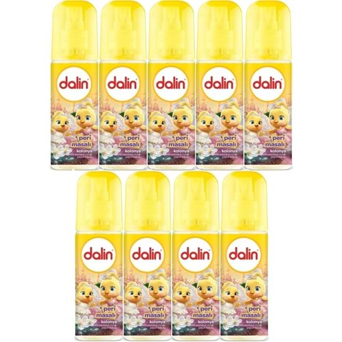 Dalin Bebek Kolonyası 150ML Peri Masalı (Yasemin-Portakal Çiceği-Paçuli Kokulu) (9 Lu Set)