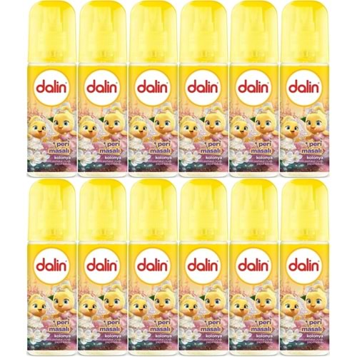 Dalin Bebek Kolonyası 150ML Peri Masalı (Yasemin-Portakal Çiceği-Paçuli Kokulu) (12 Li Set)