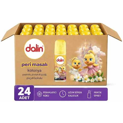 Dalin Bebek Kolonyası 150ML Peri Masalı (Yasemin-Portakal Çiceği-Paçuli Kokulu) (24 Lü Set)