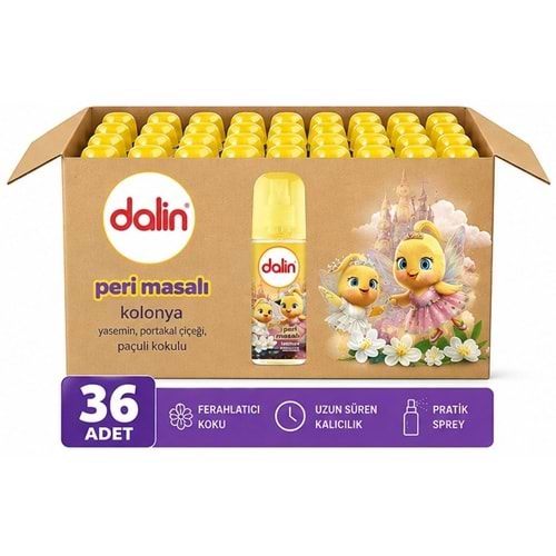 Dalin Bebek Kolonyası 150ML Peri Masalı (Yasemin-Portakal Çiceği-Paçuli Kokulu) (36 Lı Set)