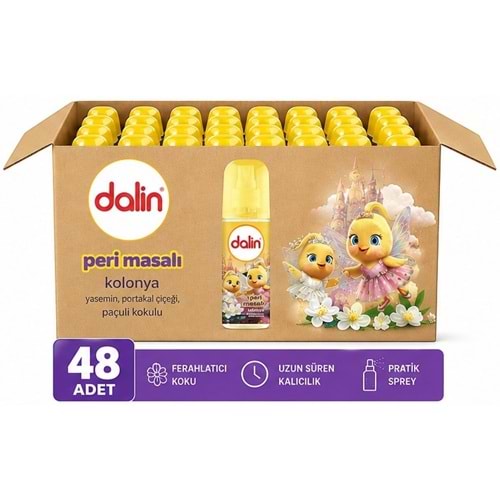 Dalin Bebek Kolonyası 150ML Peri Masalı (Yasemin-Portakal Çiceği-Paçuli Kokulu) (48 Li Set)