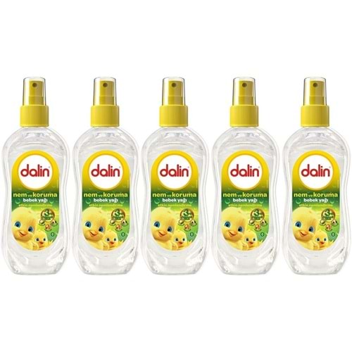 Dalin Bebek Yağı 200ML Sprey Nem ve Koruma (5 Li Set)