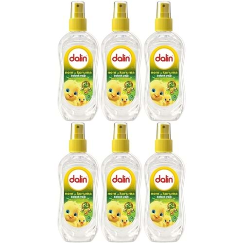 Dalin Bebek Yağı 200ML Sprey Nem ve Koruma (6 Lı Set)