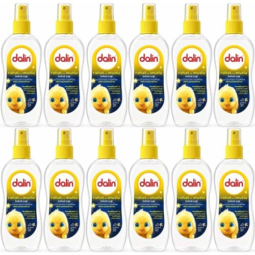 Dalin Bebek Yağı 200ML Sprey Rahat ve Mutlu (12 Li Set)