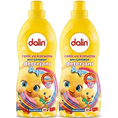 Dalin Sıvı Çamaşır Deterjanı 1500 ML Renk ve Koruma (Hipoalerjenik) (2 Li Set)