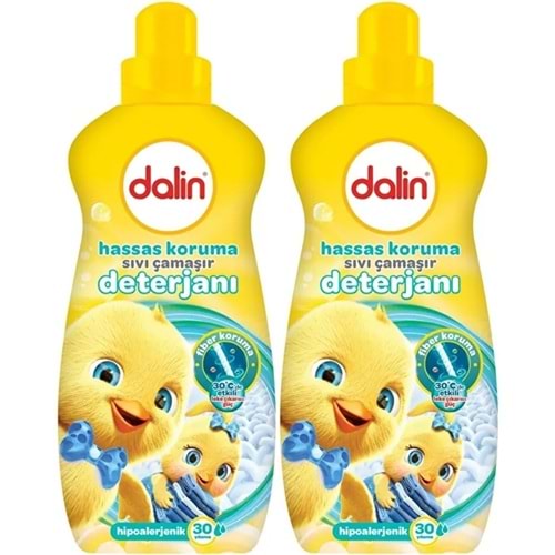 Dalin Sıvı Çamaşır Deterjanı 1500 ML Hassas Koruma (Hipoalerjenik) (2 Li Set)