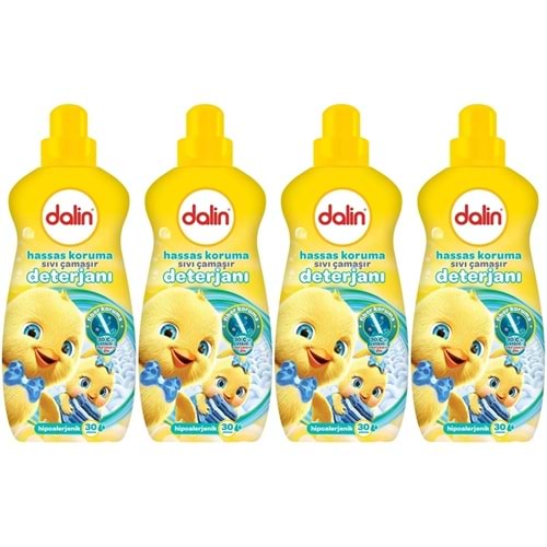 Dalin Sıvı Çamaşır Deterjanı 1500 ML Hassas Koruma (Hipoalerjenik) (4 Lü Set)