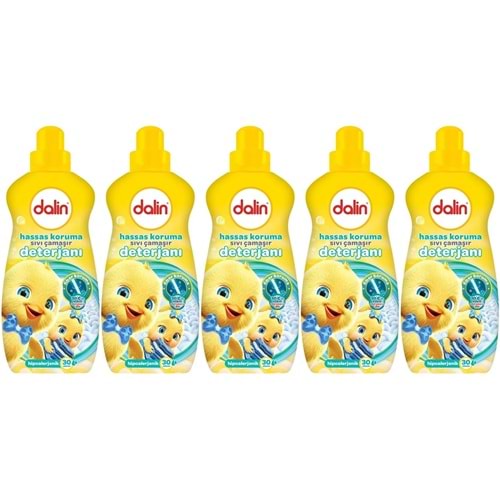 Dalin Sıvı Çamaşır Deterjanı 1500 ML Hassas Koruma (Hipoalerjenik) (5 Li Set)