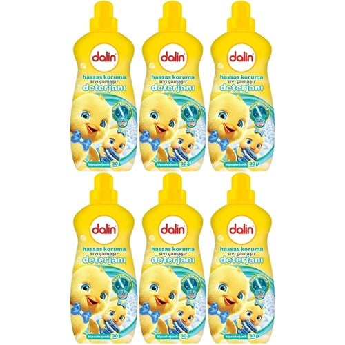 Dalin Sıvı Çamaşır Deterjanı 1500 ML Hassas Koruma (Hipoalerjenik) (6 Lı Set)