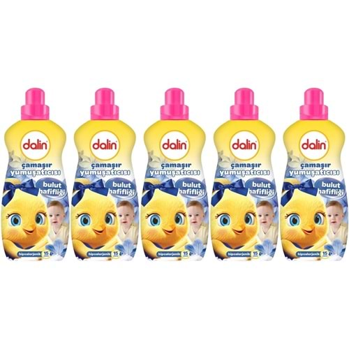 Dalin Çamaşır Yumuşatıcı 1500ML Bulut Hafifliği (Hipoalerjenik) (5 Li Set)