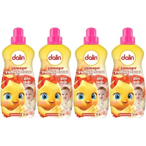 Dalin Çamaşır Yumuşatıcı 1500ML Gün Işığı (Hipoalerjenik) (4 Lü Set)