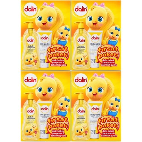 Dalin Bebek Şampuanı 700 ML + Likit Pudra 100 ML Fırsat Paketi (4 Lü Set)