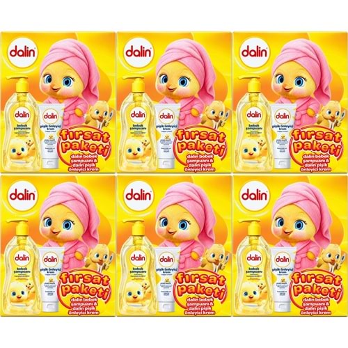 Dalin Bebek Şampuanı 700 ML + Pişik Önleyici Krem 100 ML Fırsat Paketi (6 Lı Set)