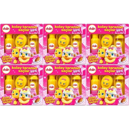 Dalin Kolay Taranan Saçlar Seti (Şampuan + Sprey + Tarak) Avantaj Paket (6 Lı Set)