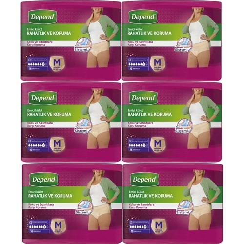 Depend Emici Külot Yetişkin Bezi Avantaj Pk Orta Kadın 96 Adet