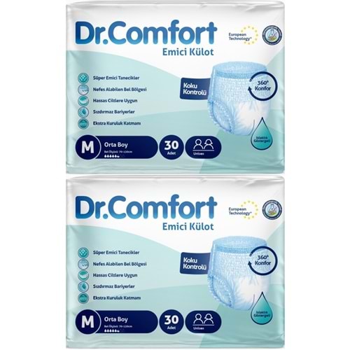 Dr.Comfort Yetişkin Bezi Emici Külot M - Orta - Medium 60 Adet