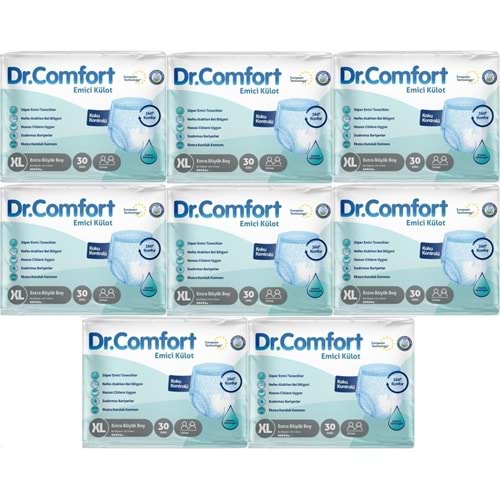 Dr.Comfort Yetişkin Bezi Emici Külot Ekstra Büyük XL 240 Adet 8Pk x 30