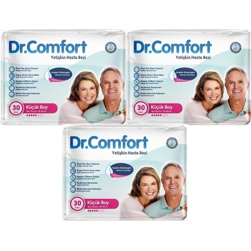 Dr.Comfort Yetişkin Hasta Bezi Bel Bantlı Tekstil Yüzeyli M - Orta - Medium 90 Adet (3PK*30)