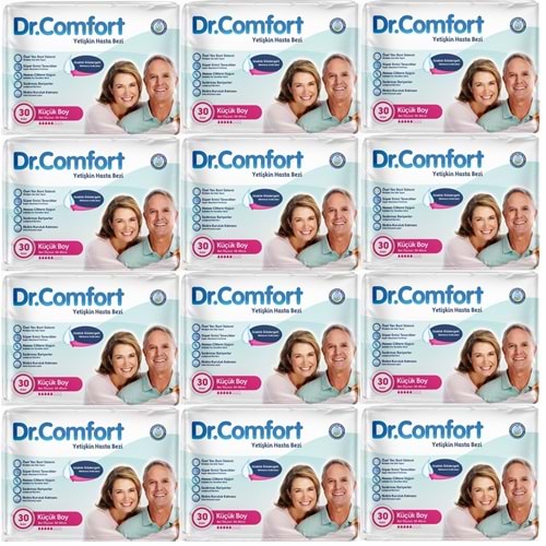Dr.Comfort Yetişkin Hasta Bezi Bel Bantlı Tekstil Yüzeyli M - Orta - Medium 360 Adet (12PK*30)