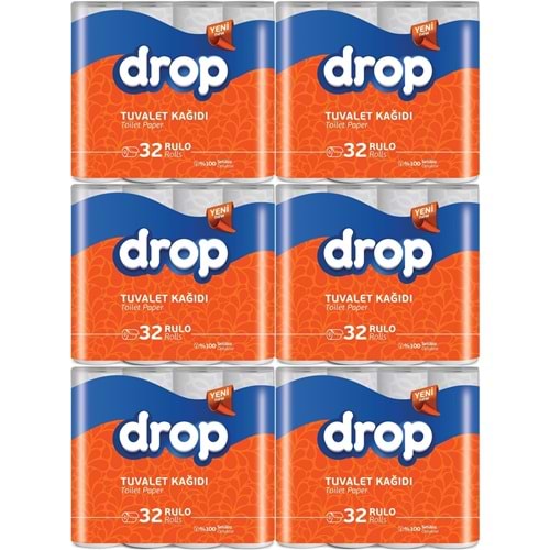 Drop Tuvalet Kağıdı Çift Katlı 192 Li Paket (6PK*32)