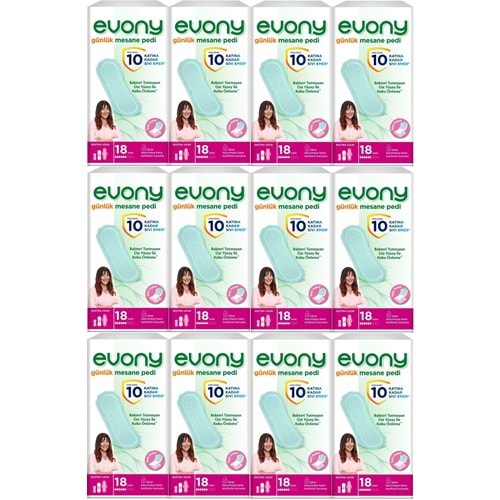 Evony Günlük Mesane Pedi Ekstra Uzun 216 Adet (12PK*18)
