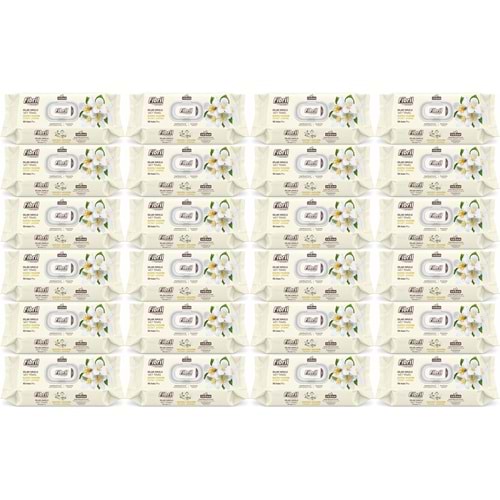 Fibril Islak Havlu Mendil 90 Yaprak Gizemli Yasemin Plastik Kapaklı (24 Lü Set) 2160 Yaprak