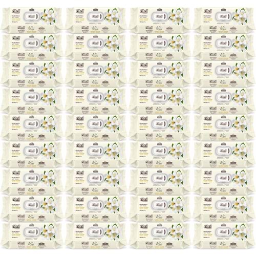 Fibril Islak Havlu Mendil 90 Yaprak Gizemli Yasemin Plastik Kapaklı (36 Lı Set) 3240 Yaprak