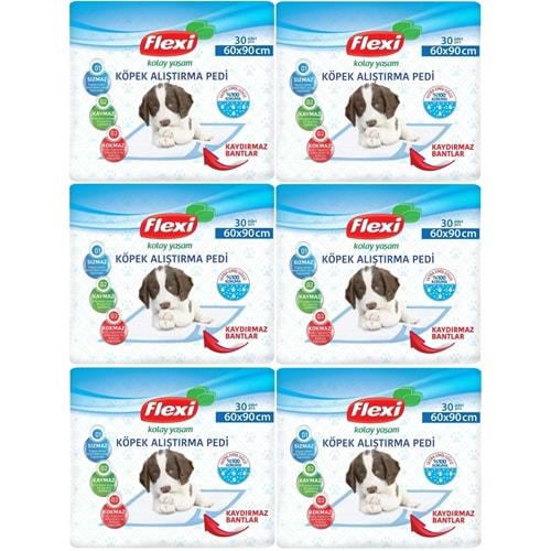 Flexi Evcil Hayvan Köpek Alıştırma Tuvalet Eğitim Pedi 60*90 CM 180 Adet