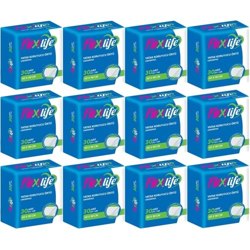 Flexi Life Hasta Alt Açma Yatak Koruyucu Örtü 60*90CM Klasik 360 Adet (12Pk*30)